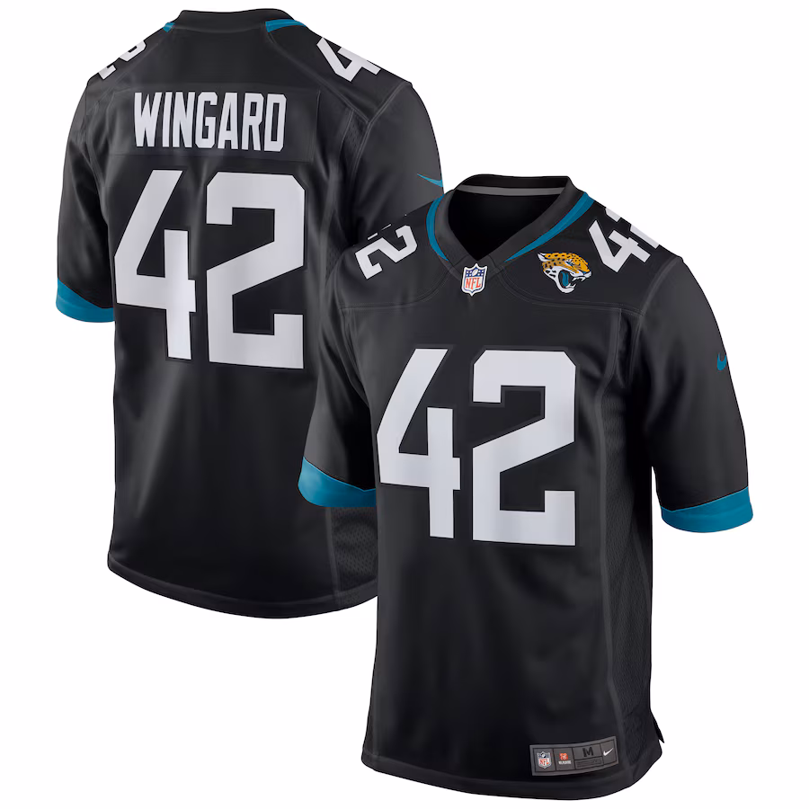 Men's Jacksonville Jaguars Andrew Wingard Nike Black Game Jersey - ujerseystore