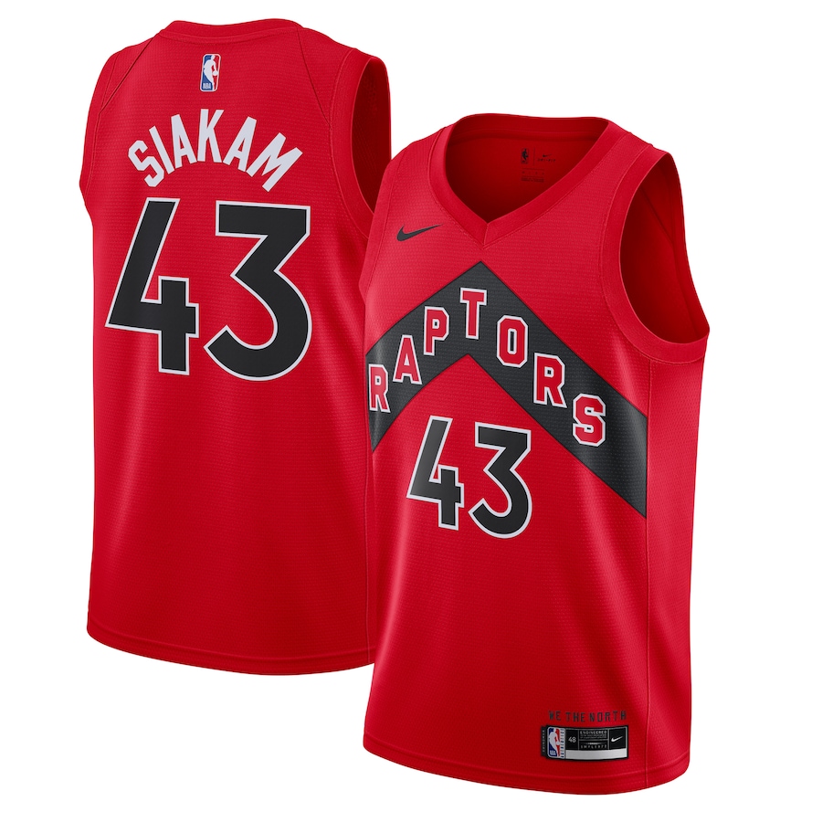 Men's Toronto Raptors Pascal Siakam Nike Red 2020/21 Icon Swingman Jersey - ujerseystore