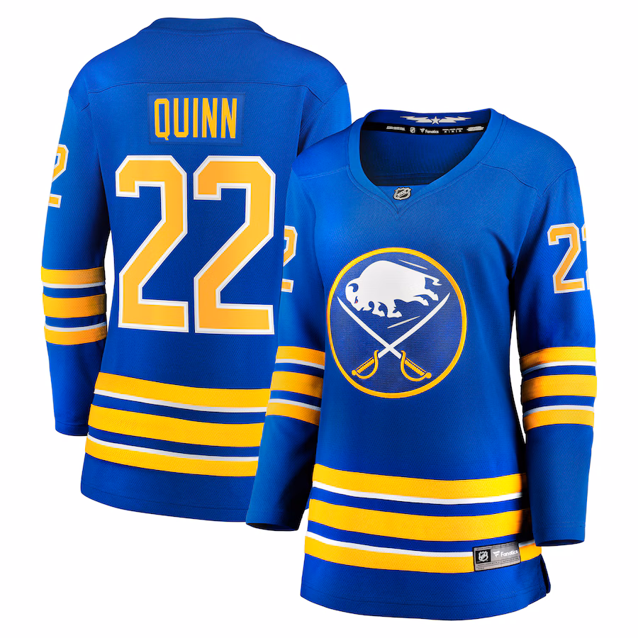Women's Buffalo Sabres Jack Quinn Fanatics Royal Home Breakaway Player Jersey - ujerseystore