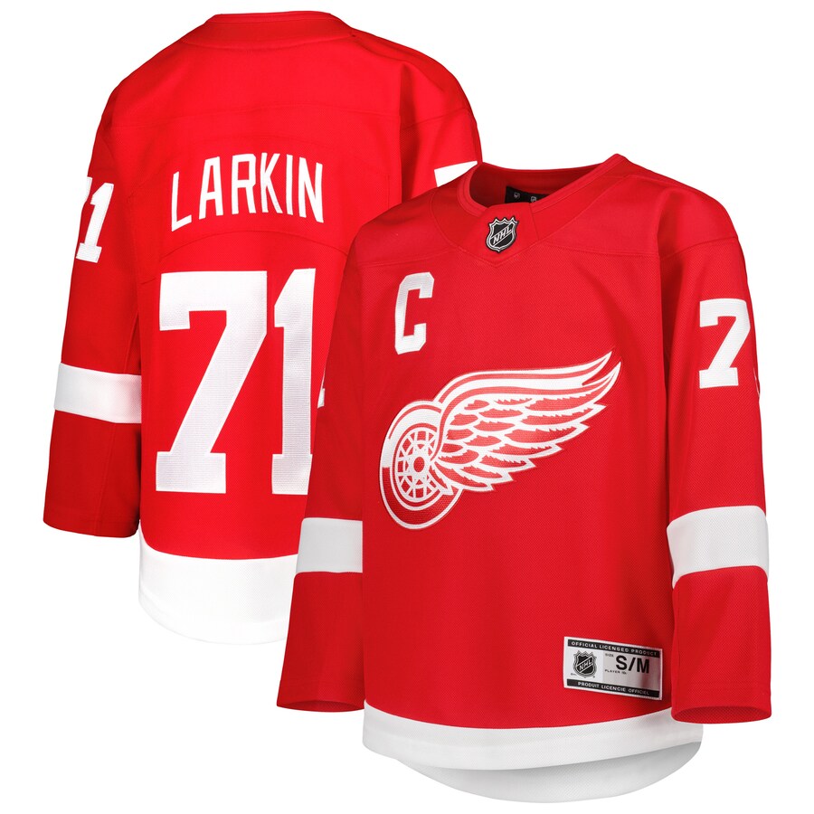 Youth Detroit Red Wings Dylan Larkin Red Home Premier Player Jersey - ujerseystore