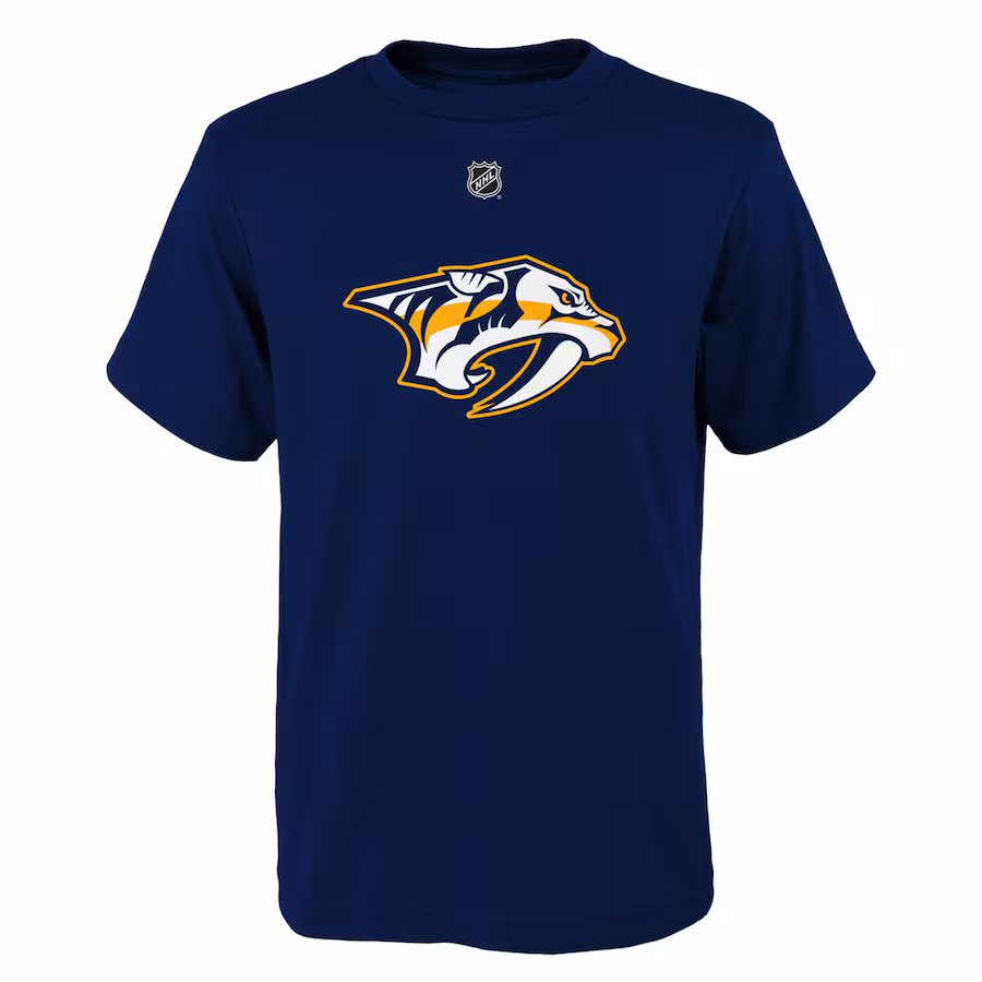 Youth Nashville Predators Navy Primary Logo T-Shirt - ujerseystore
