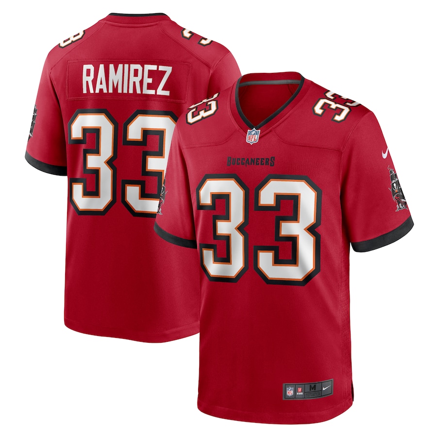 Men's Tampa Bay Buccaneers Jose Ramirez Nike Red Game Jersey - ujerseystore