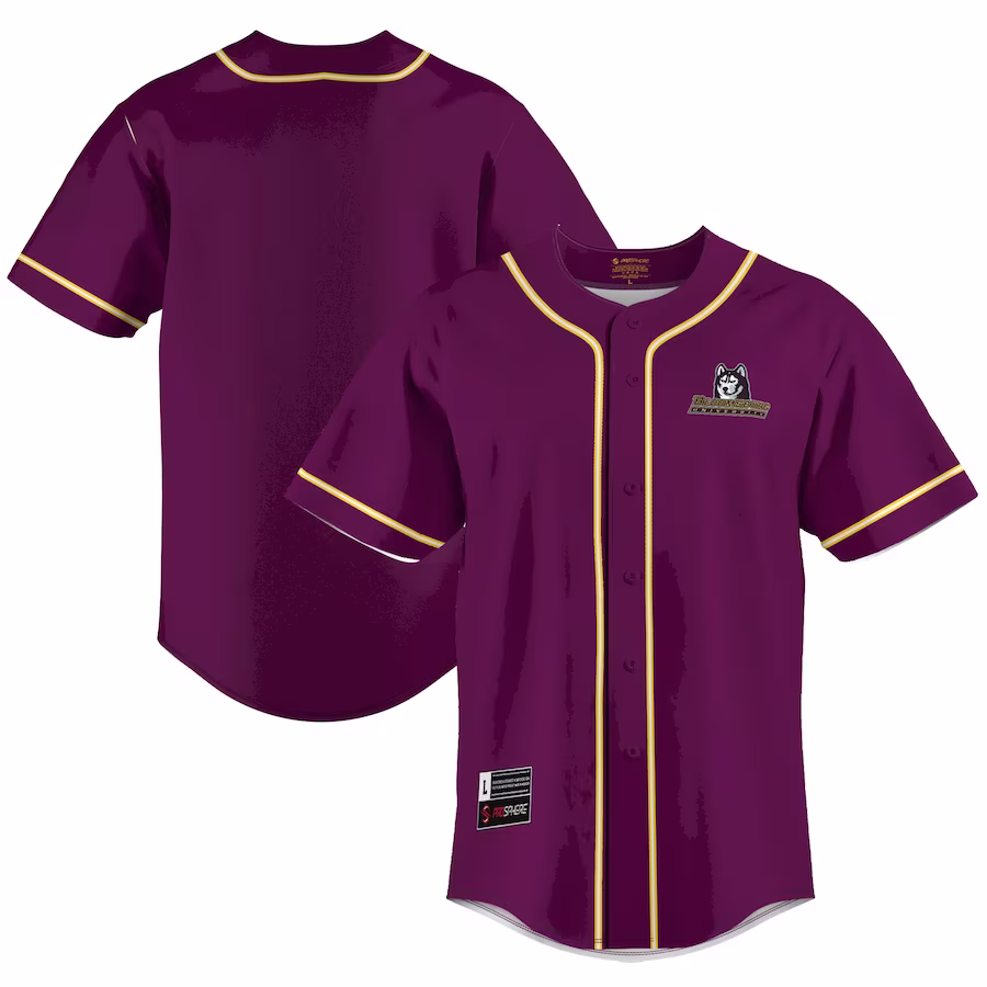 Bloomsburg Huskies GameDay Greats  Lightweight Baseball Jersey - Maroon - ujerseystore