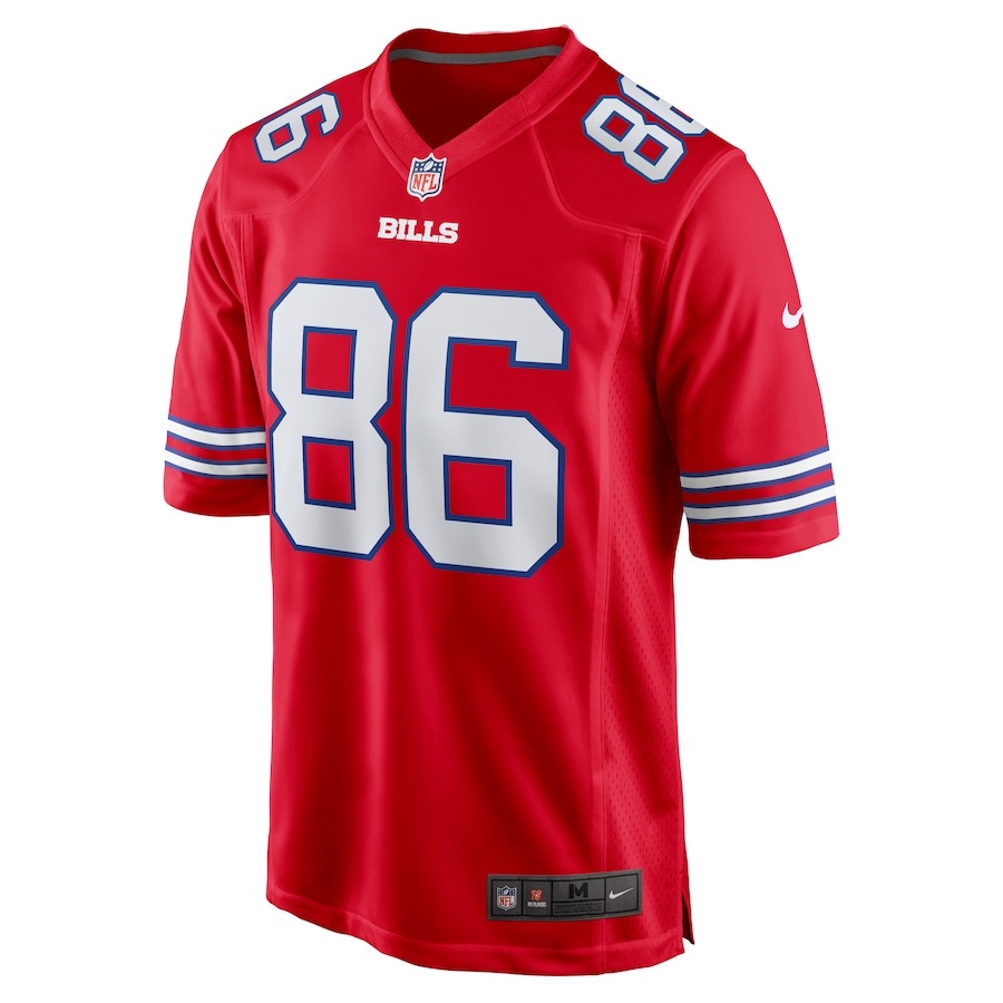 Men's Buffalo Bills Dalton Kincaid Nike Red Alternate Game Jersey - ujerseystore