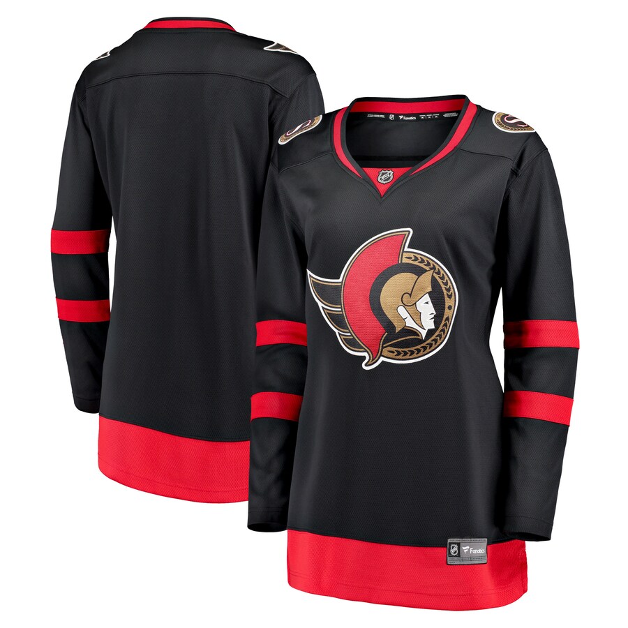 Women's Ottawa Senators Fanatics Branded Black 2020/21 Home Breakaway Jersey - ujerseystore