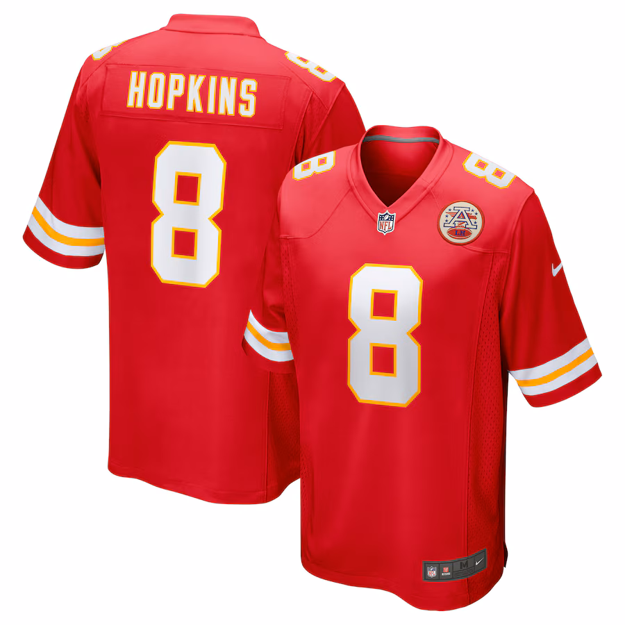 Men's Kansas City Chiefs DeAndre Hopkins Nike Red Player Game Jersey - ujerseystore