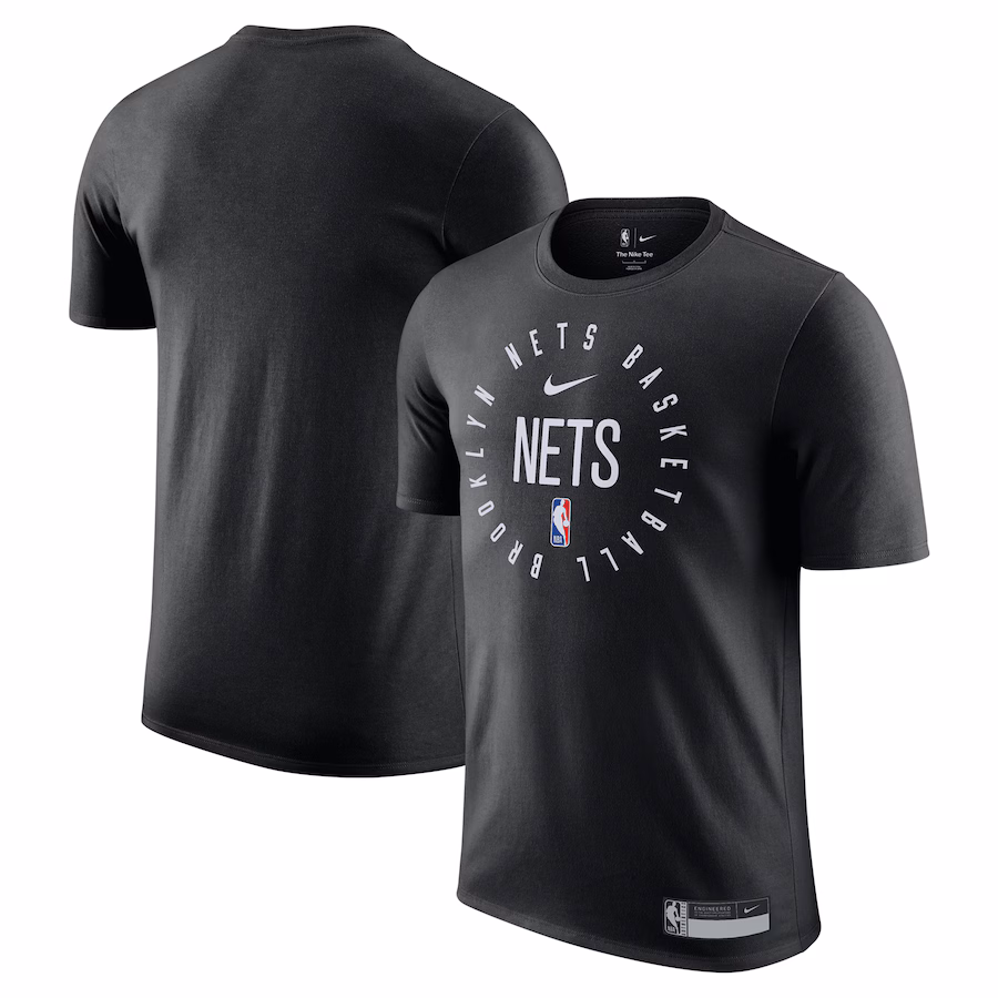 Men's Brooklyn Nets Nike Black 2024/25 Legend On-Court Practice Performance T-Shirt - ujerseystore