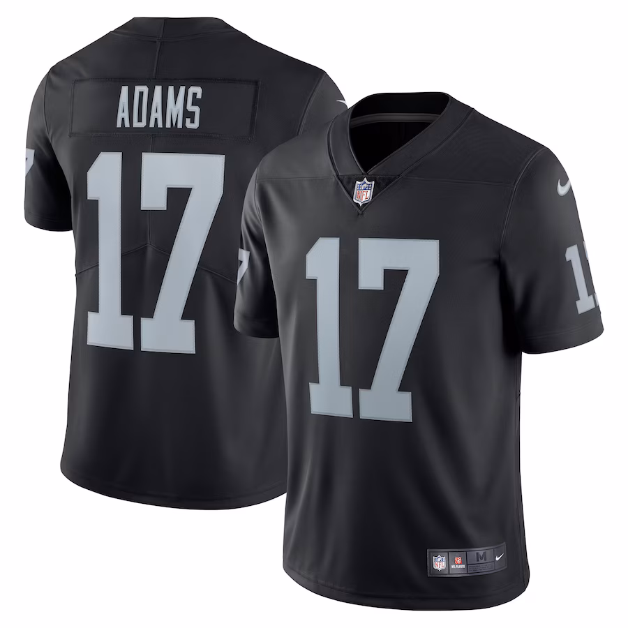 Men's Las Vegas Raiders Davante Adams Nike Black Vapor Limited Jersey - ujerseystore