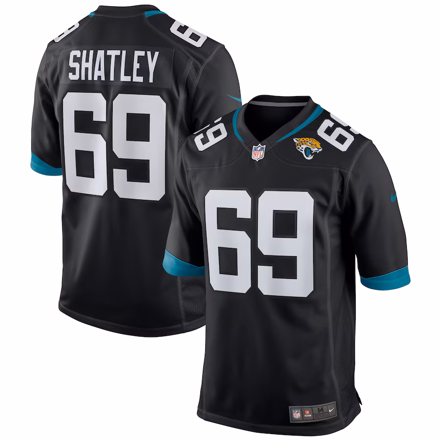 Men's Jacksonville Jaguars Tyler Shatley Nike Black Game Jersey - ujerseystore