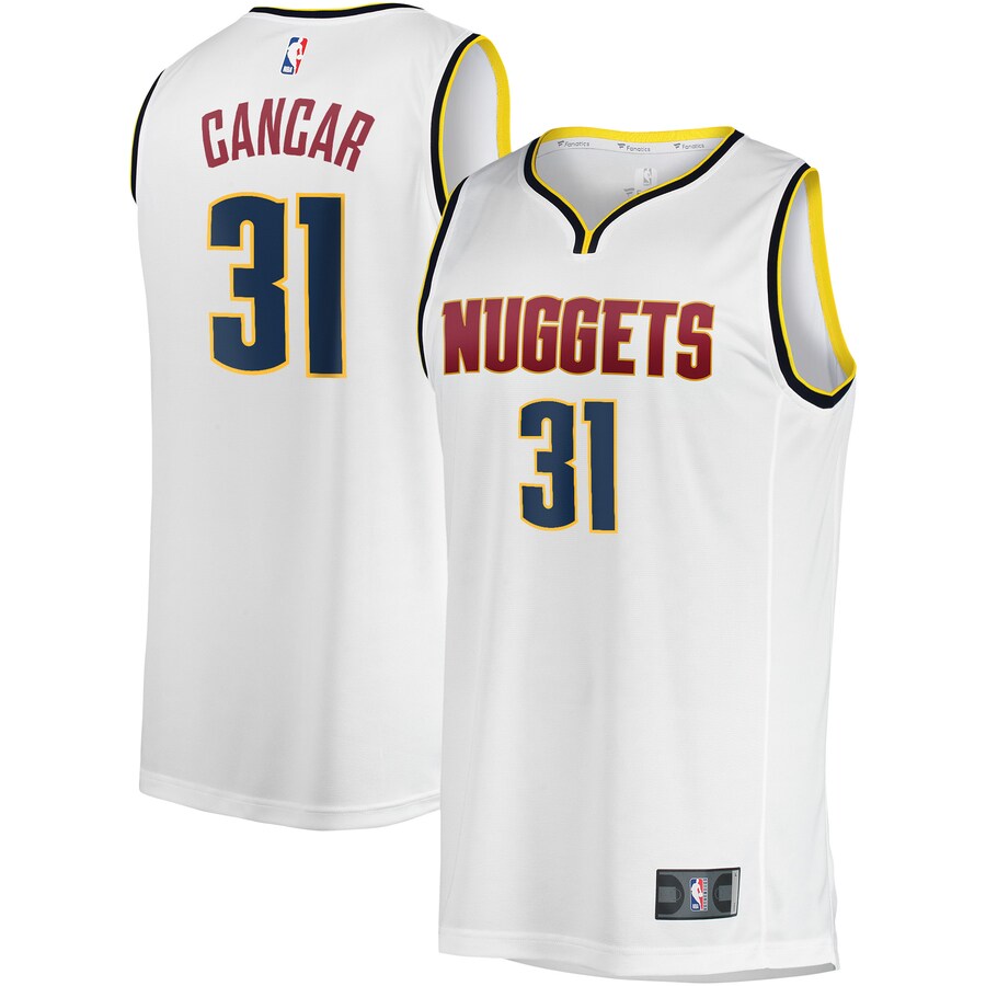 Men's Denver Nuggets Vlatko Cancar Fanatics White Fast Break Player Jersey - Association Edition - ujerseystore