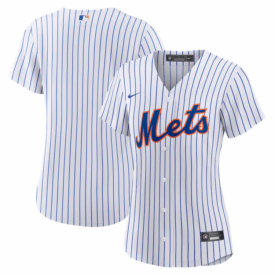 Women's New York Mets Nike White Home Blank Replica Jersey - ujerseystore
