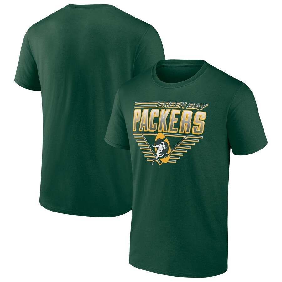 Men's Green Bay Packers Fanatics Green Standard Build T-Shirt - ujerseystore