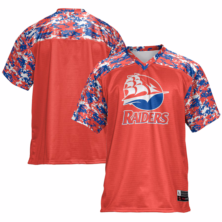 Men's GameDay Greats Red Shippensburg Raiders Football Jersey - ujerseystore