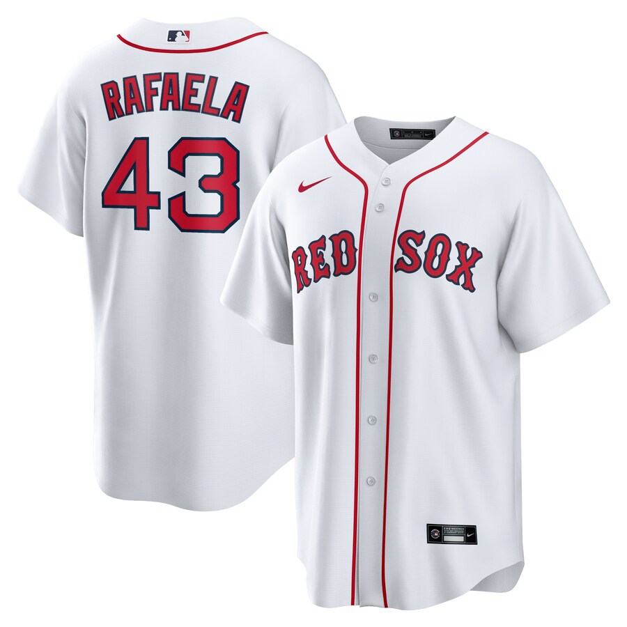 Men's Boston Red Sox Ceddanne Rafaela Nike White Home Replica Jersey - ujerseystore