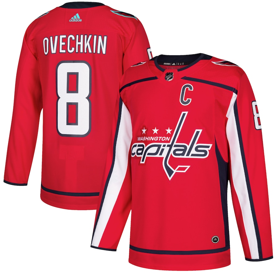 Men's Washington Capitals Alexander Ovechkin adidas Red Authentic Player Jersey - ujerseystore