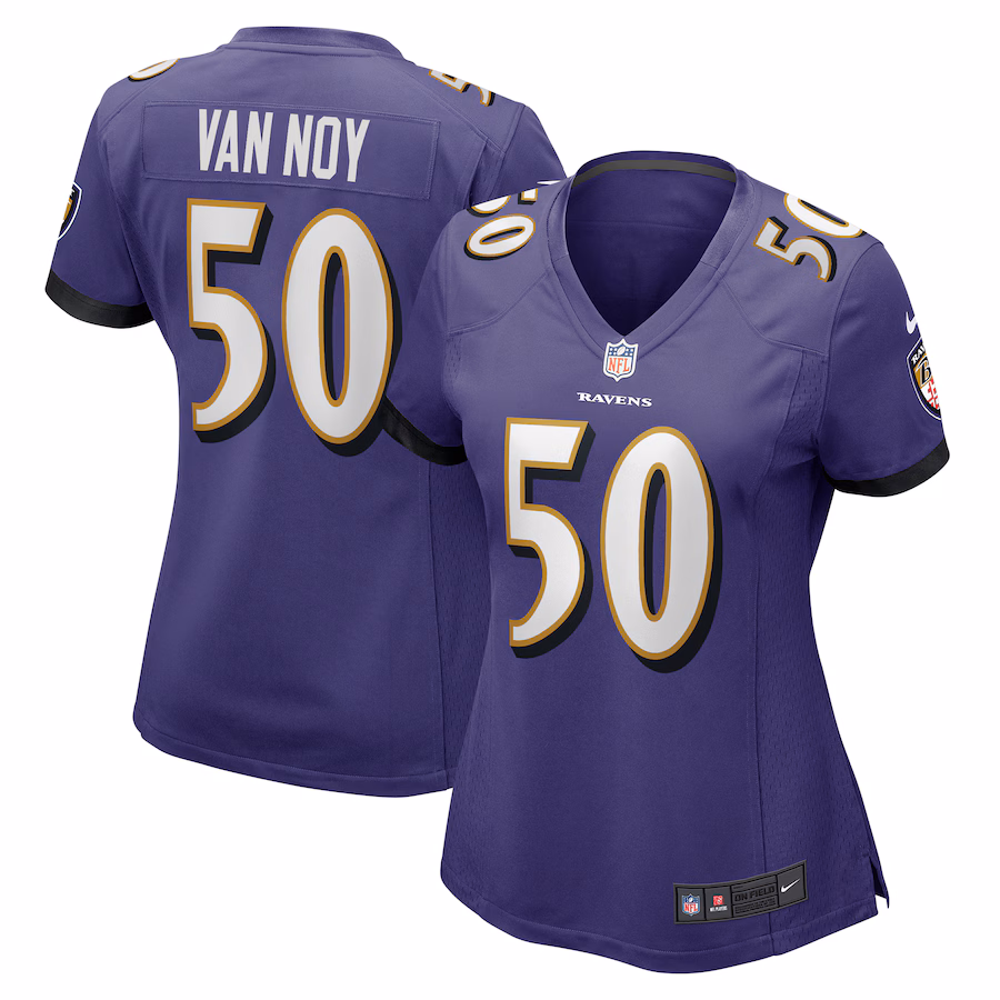 Women's Baltimore Ravens Kyle Van Noy Nike  Purple  Game Jersey - ujerseystore