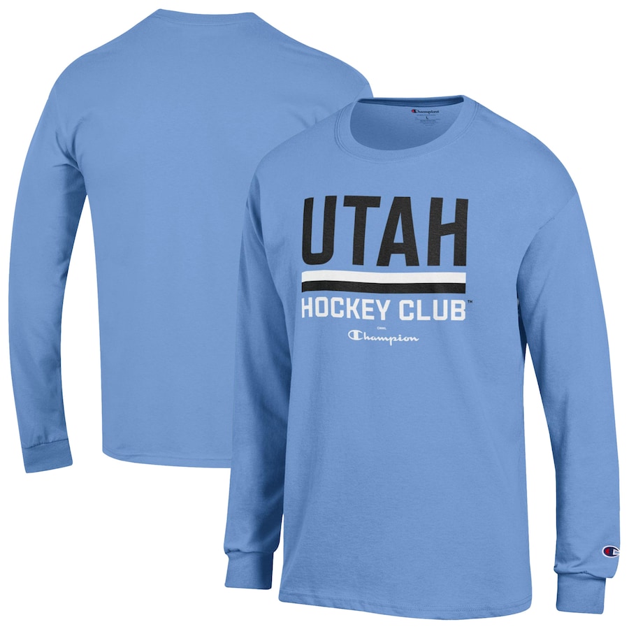 Men's Utah Hockey Club Champion Blue Long Sleeve T-Shirt - ujerseystore