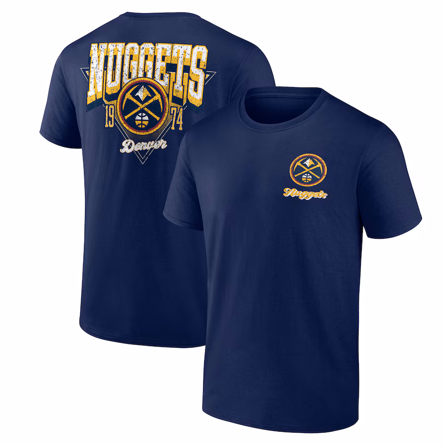 Men's Denver Nuggets Navy Never Over T-Shirt - ujerseystore