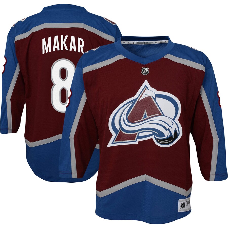 Youth Colorado Avalanche Cale Makar Burgundy Home Replica Player Jersey - ujerseystore
