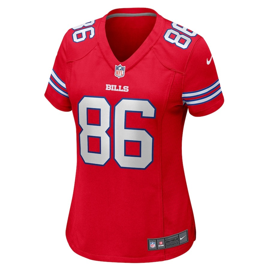 Women's Buffalo Bills Dalton Kincaid Nike Red Alternate Game Jersey - ujerseystore