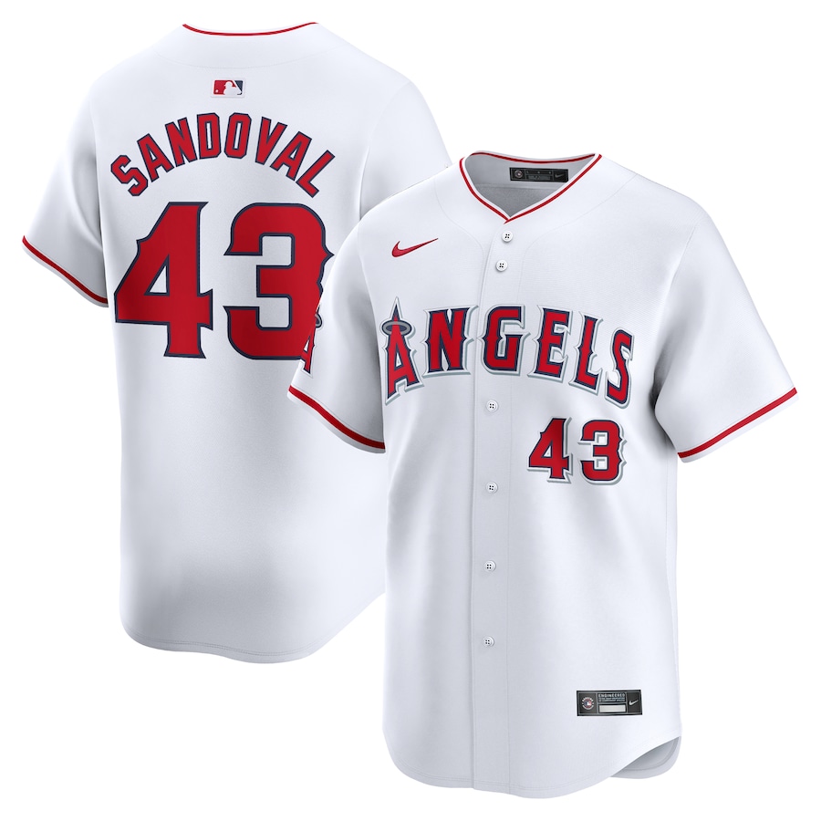 Men's Los Angeles Angels Patrick Sandoval Nike White Home Limited Player Jersey - ujerseystore