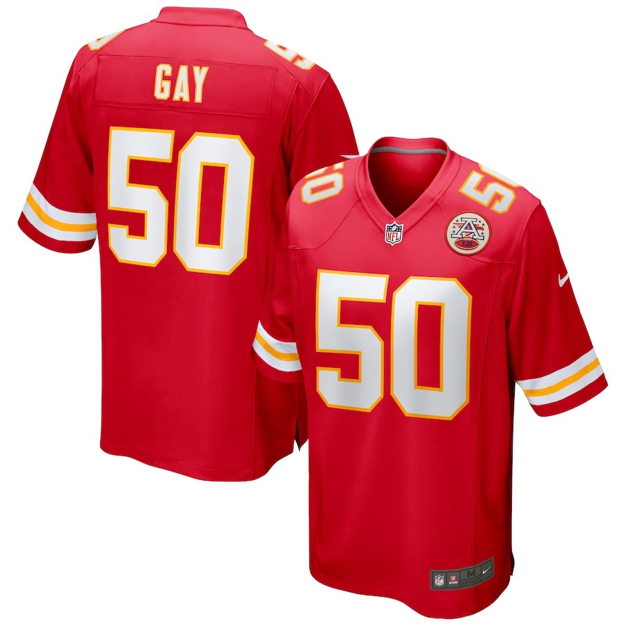 Men's Kansas City Chiefs Willie Gay Nike Red Game Jersey - ujerseystore