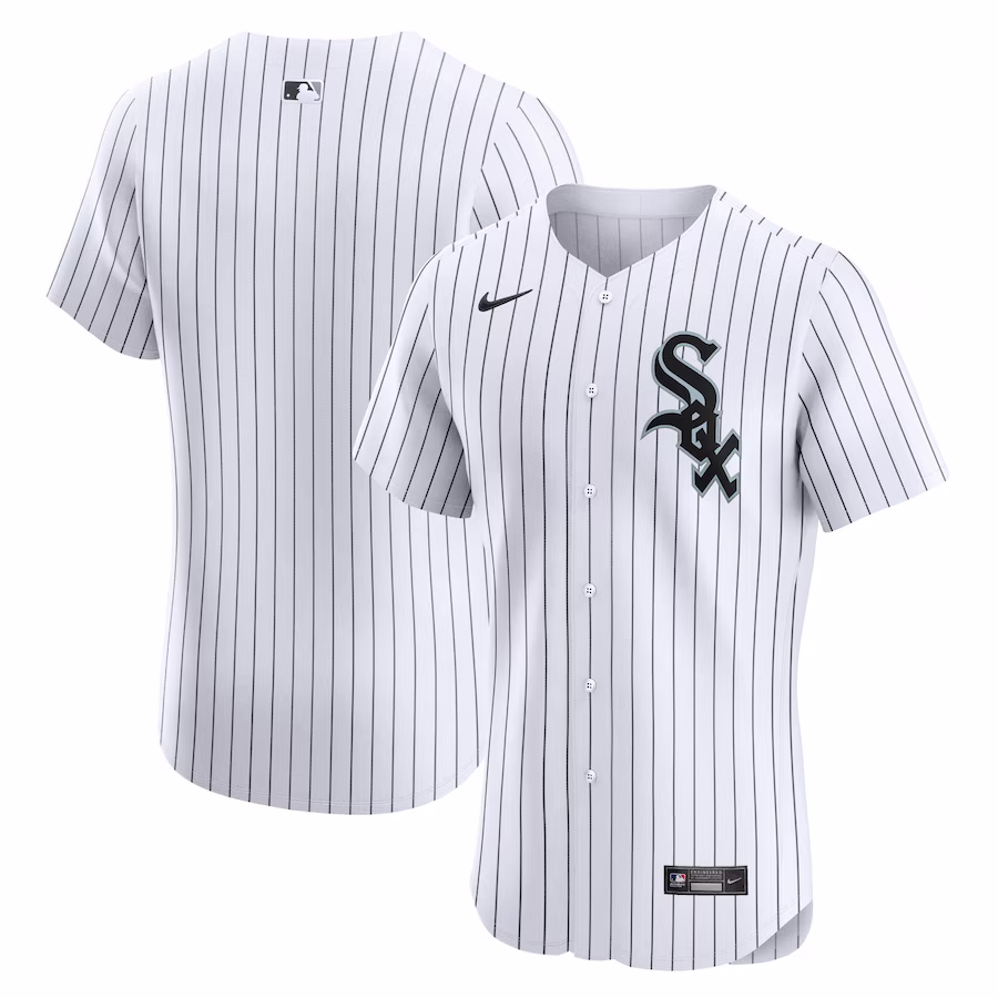 Men's Chicago White Sox Nike White Home Elite Jersey - ujerseystore