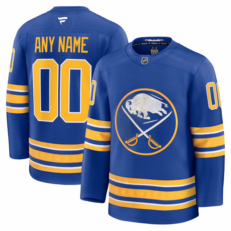 Men's Buffalo Sabres Fanatics Royal Home Premium Custom Jersey - ujerseystore