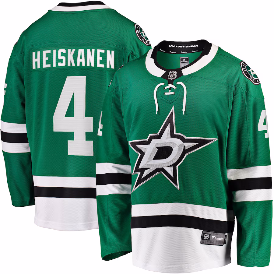 Men's Dallas Stars Miro Heiskanen Fanatics Kelly Green Team Color Breakaway Player Jersey - ujerseystore