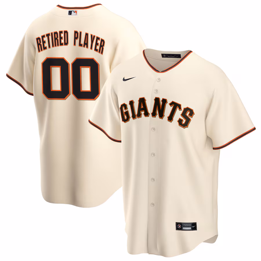 Men's San Francisco Giants Nike Cream Home Pick-A-Player Retired Roster Replica Jersey - ujerseystore