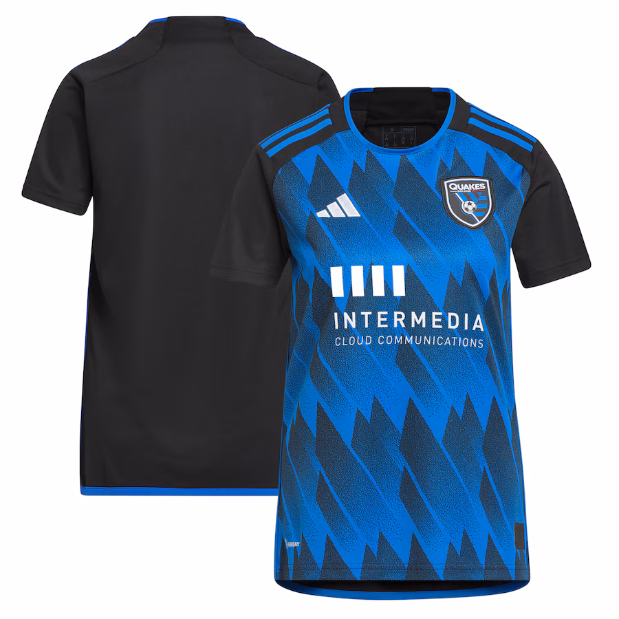 Women's San Jose Earthquakes adidas Blue 2023 Active Fault Jersey Replica Jersey - ujerseystore