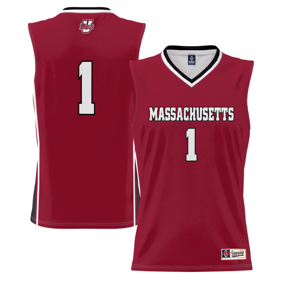 Youth GameDay Greats #1 Maroon UMass Minutemen Lightweight Basketball Jersey - ujerseystore