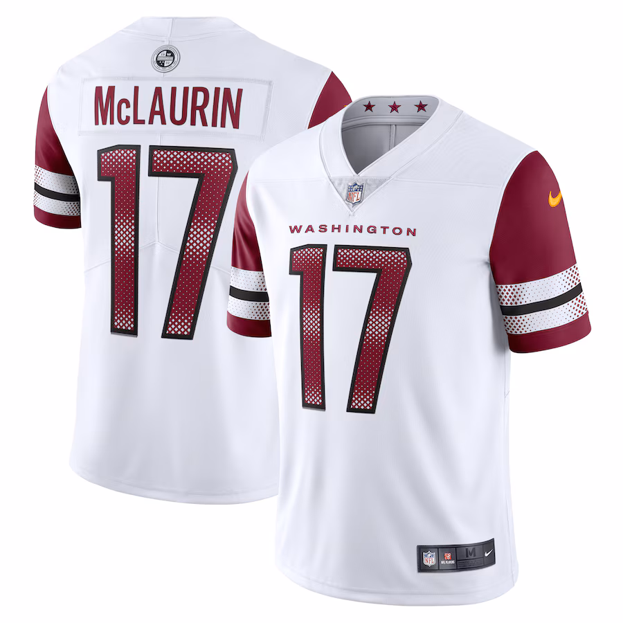Men's Washington Commanders Terry McLaurin Nike White Vapor Limited Jersey - ujerseystore