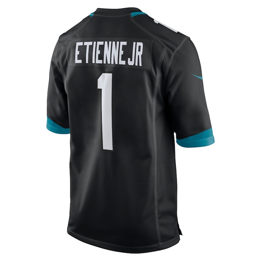 Men's Jacksonville Jaguars Travis Etienne Nike Black Game Jersey - ujerseystore