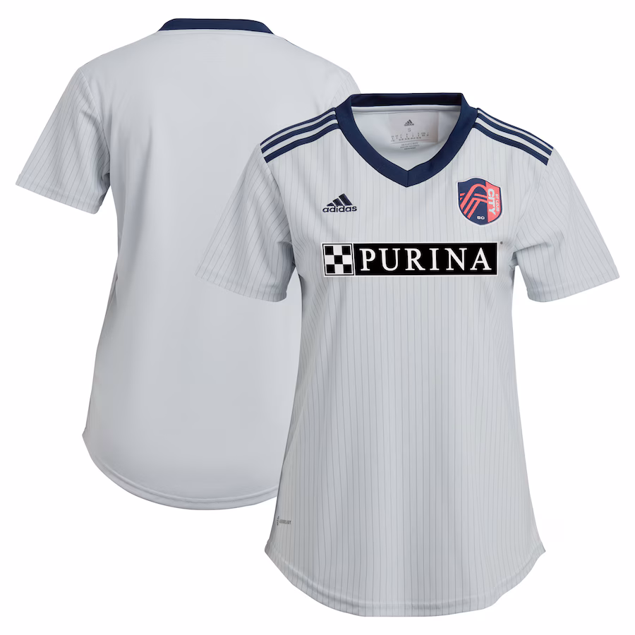 Women's St. Louis City SC adidas Gray 2023 The Spirit Kit Replica Jersey - ujerseystore