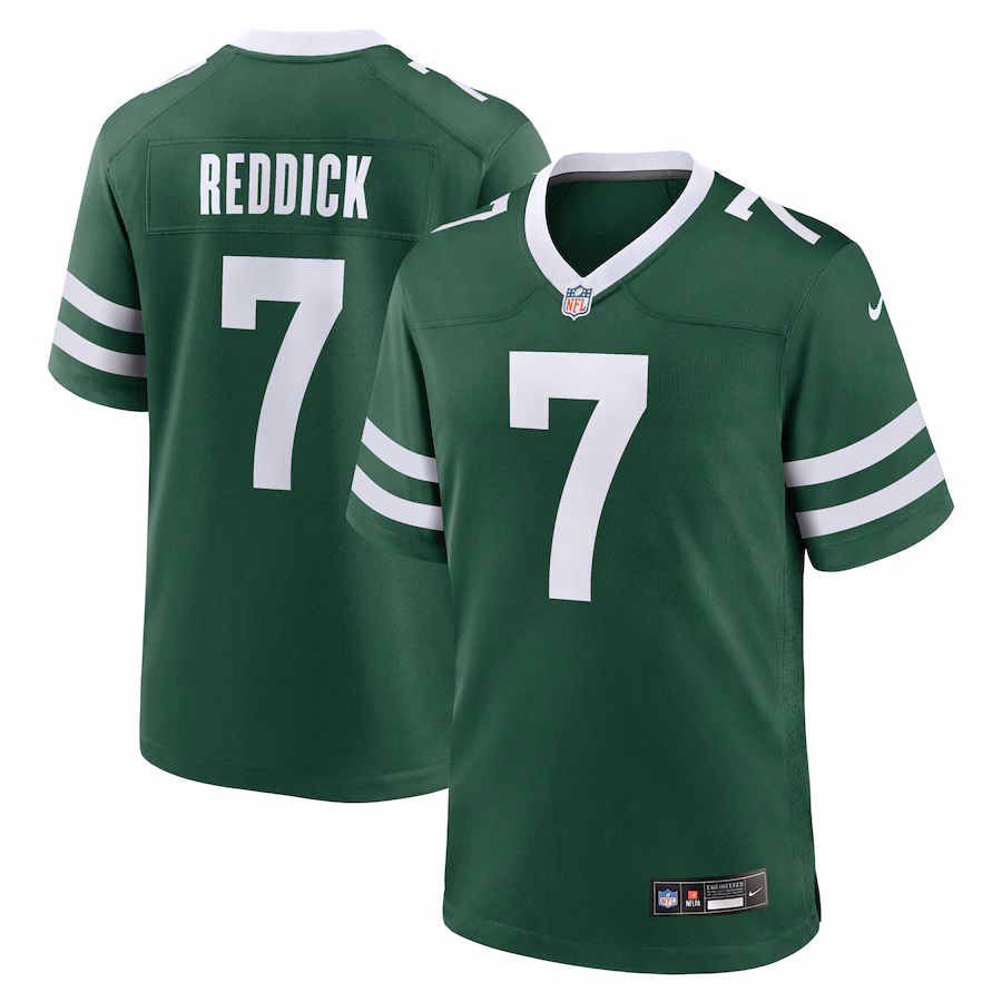 Men's New York Jets Haason Reddick Nike Legacy Green Team Game Jersey - ujerseystore