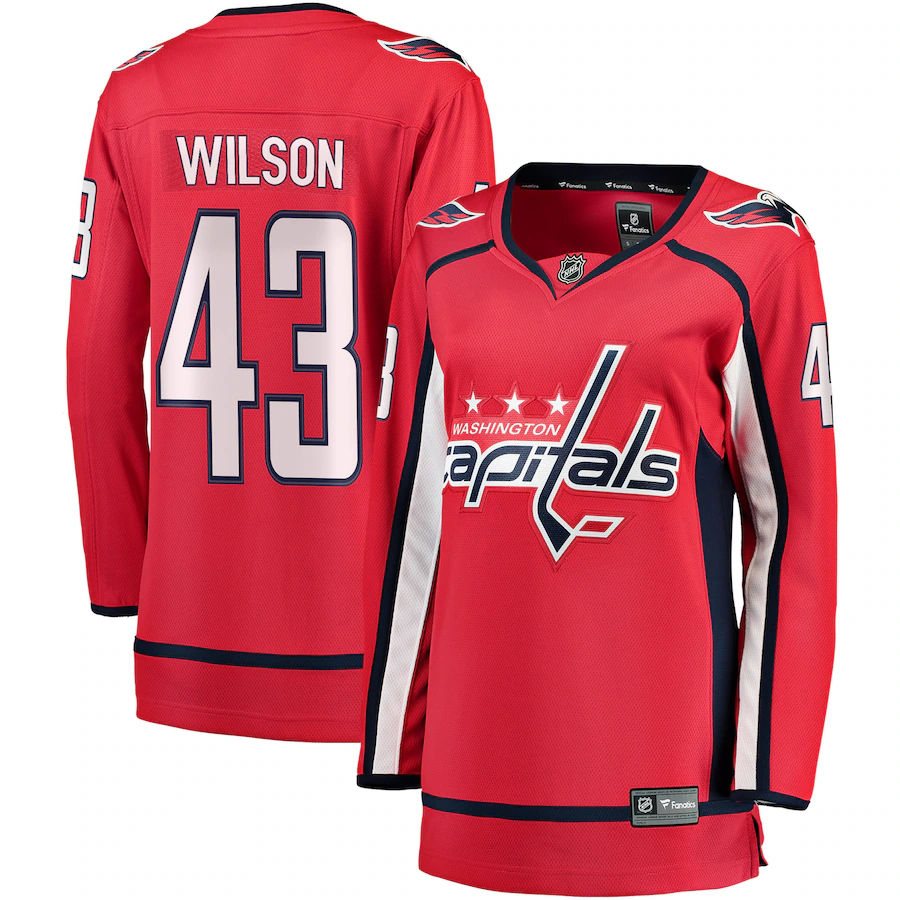 Women's Washington Capitals Tom Wilson Fanatics Red Home Premier Breakaway Player Jersey - ujerseystore