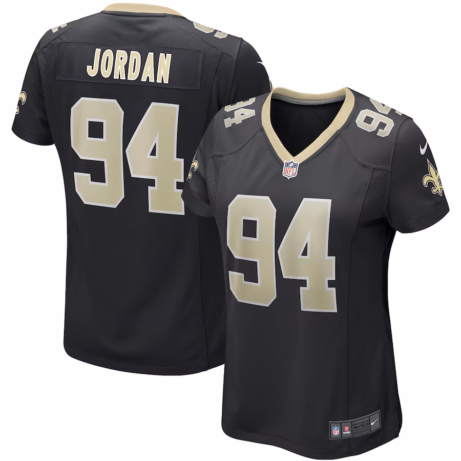 Women's Nike Cameron Jordan Black New Orleans Saints Game Jersey - ujerseystore