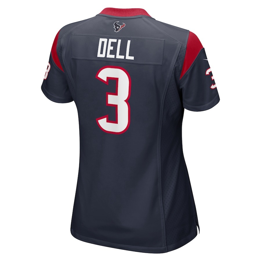 Women's Houston Texans Tank Dell Nike Navy Player Game Jersey - ujerseystore