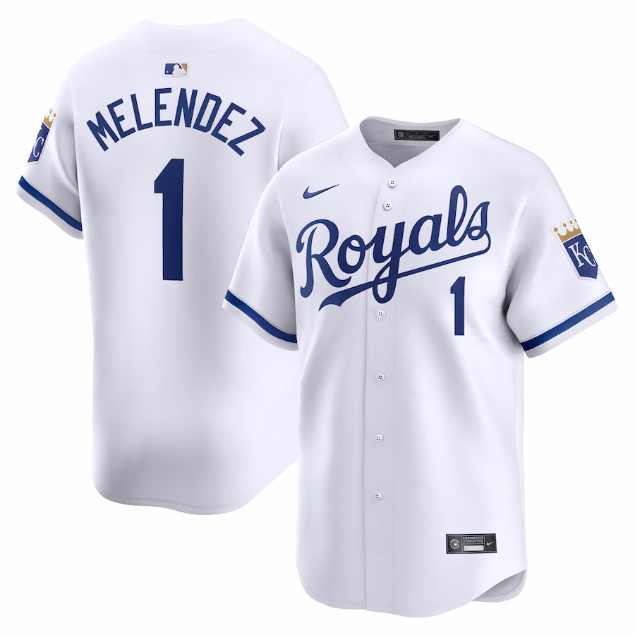 Men's Kansas City Royals MJ Melendez Nike White Home Limited Player Jersey - ujerseystore