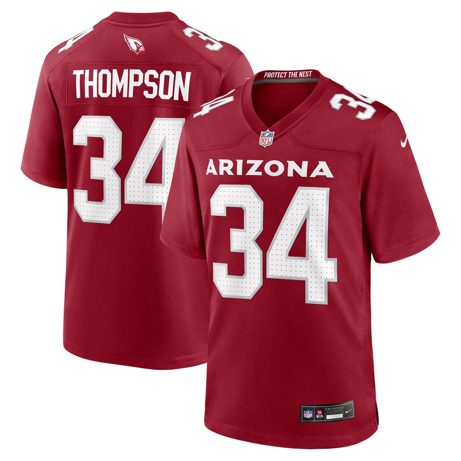 Men's Arizona Cardinals Jalen Thompson Nike Cardinal Team Game Jersey - ujerseystore