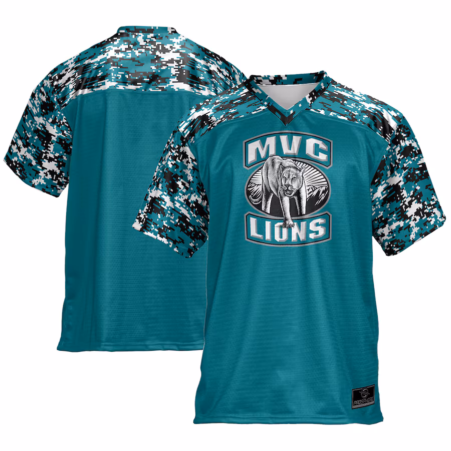 MVC Mountain Lions ProSphere  Camo Football Jersey - Blue - ujerseystore