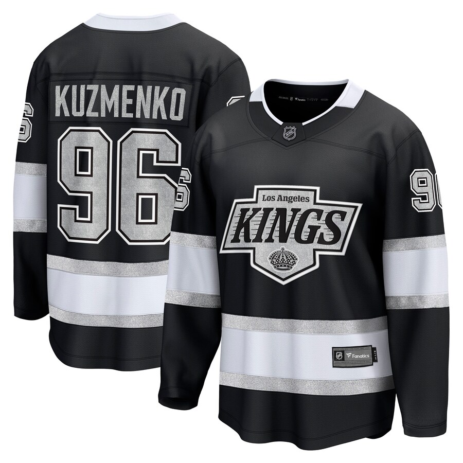 Men's Los Angeles Kings Andrei Kuzmenko Fanatics Black Home Breakaway Jersey - ujerseystore