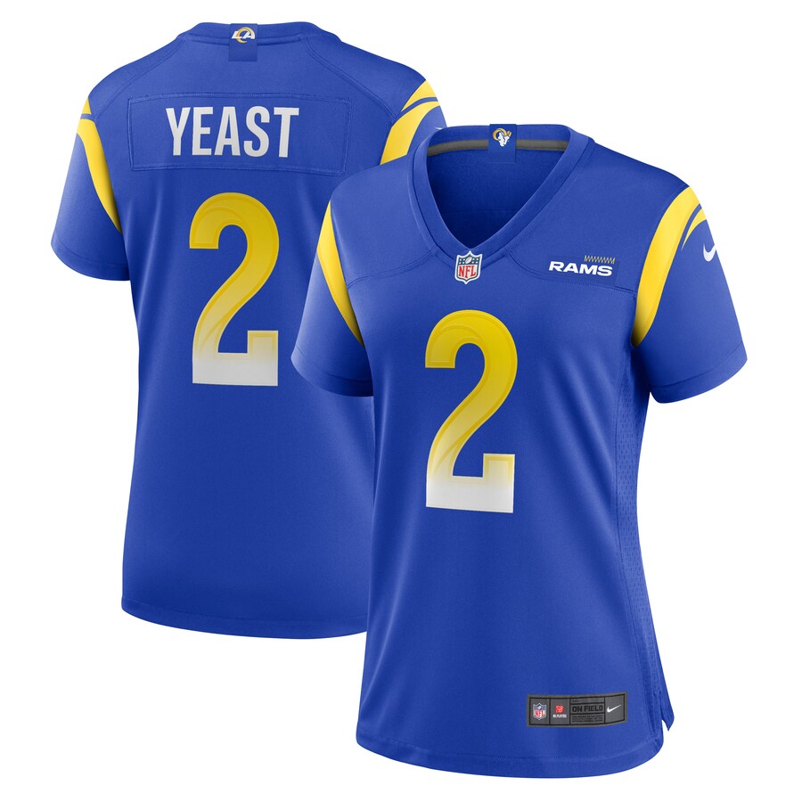 Women's Los Angeles Rams Russ Yeast Nike Royal Home Game Jersey - ujerseystore