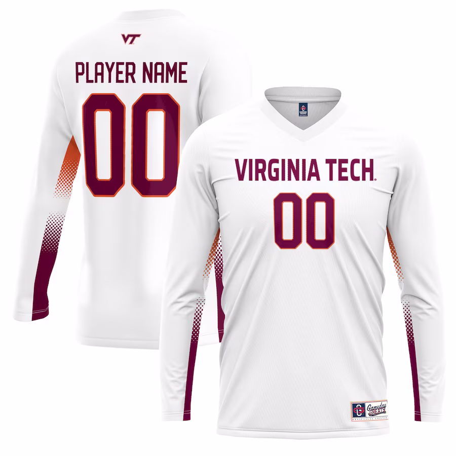 Virginia Tech Hokies GameDay Greats Unisex NIL Lightweight Volleyball Jersey - White - ujerseystore