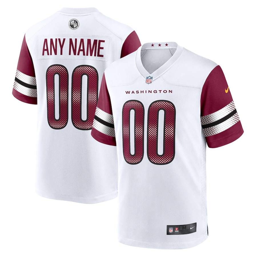 Men's Washington Commanders Nike White Game Custom Player Jersey - ujerseystore