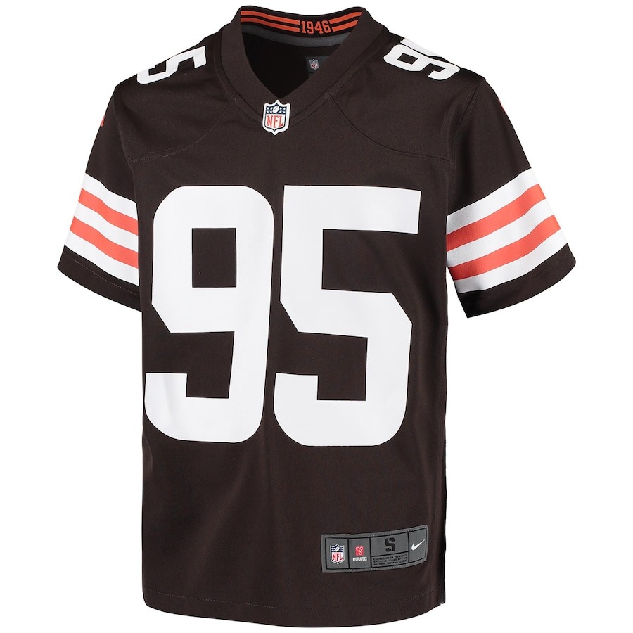 Youth Cleveland Browns Myles Garrett Nike Brown Game Jersey - ujerseystore