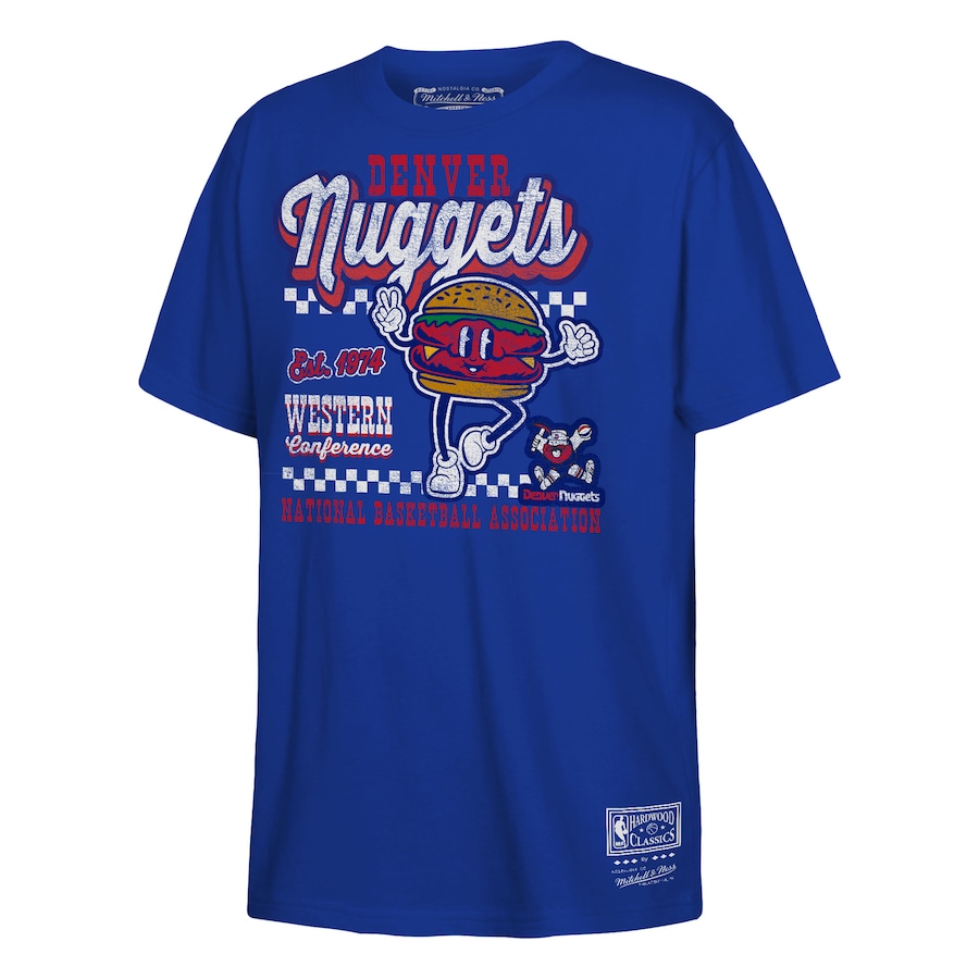 Youth Denver Nuggets  Mitchell & Ness Royal Concession Food Character T-Shirt - ujerseystore