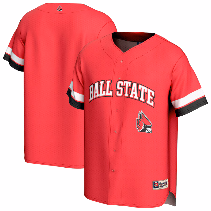 Unisex GameDay Greats Cardinal Ball State Cardinals Spirit Baseball Jersey - ujerseystore