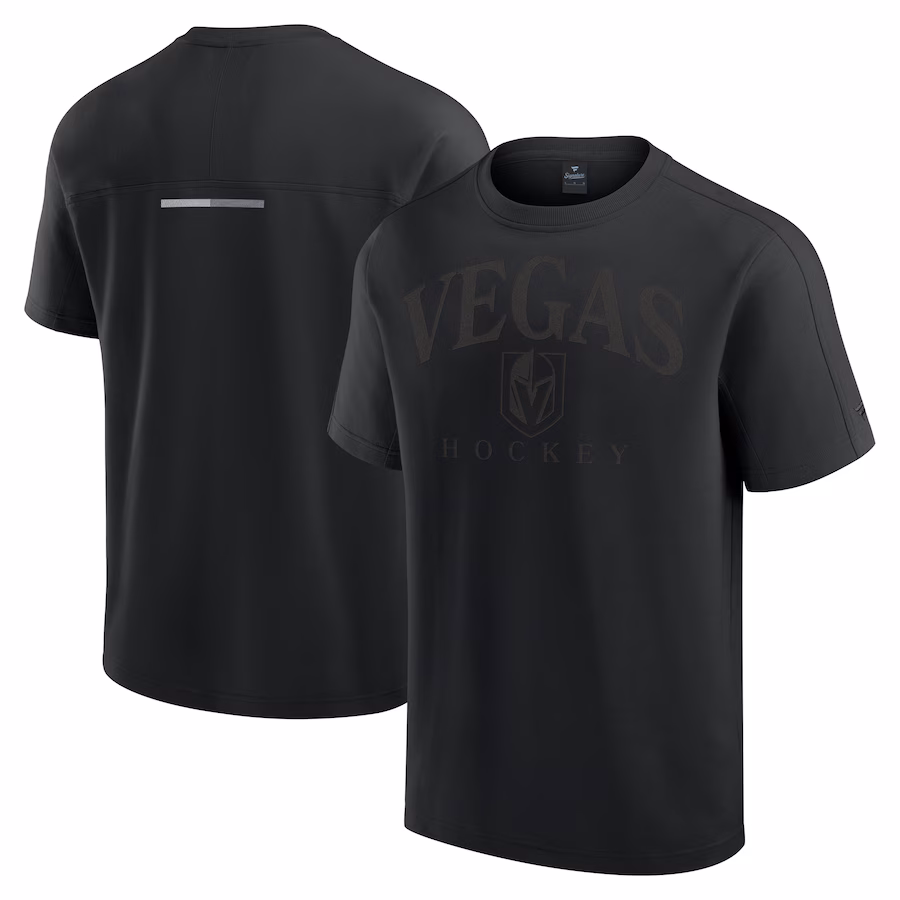 Men's Vegas Golden Knights Fanatics Black Elements Flex Tri-Blend T-Shirt - ujerseystore